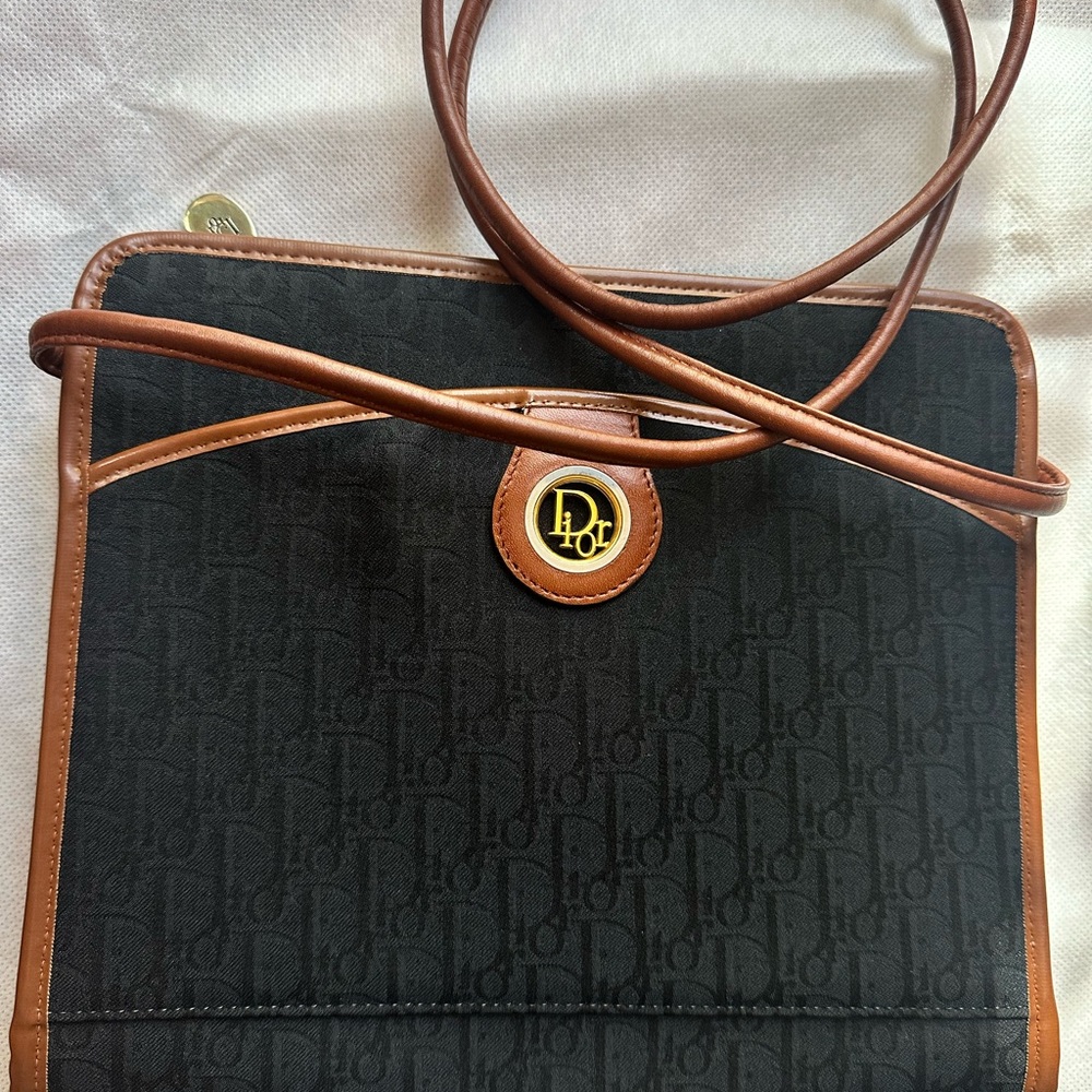 Dior Black and Tan Crossbody Bag